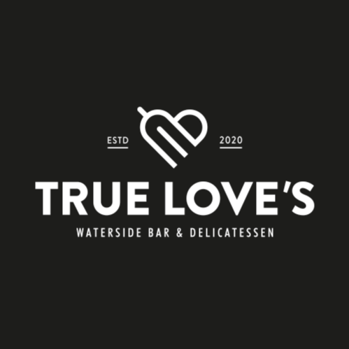 True Loves Logo Design Black